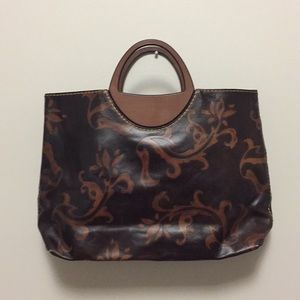 Vintage Italian leather Plinio Visona handbag